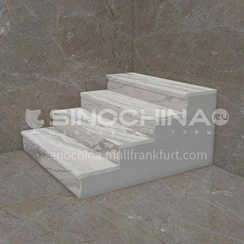Natural white hot-selling luxury marble staircase M-XB97B
